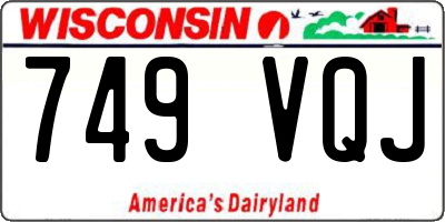 WI license plate 749VQJ