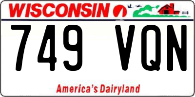 WI license plate 749VQN