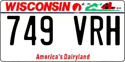 WI license plate 749VRH