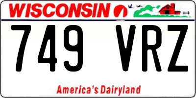 WI license plate 749VRZ