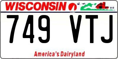 WI license plate 749VTJ