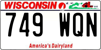 WI license plate 749WQN