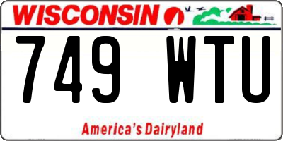 WI license plate 749WTU
