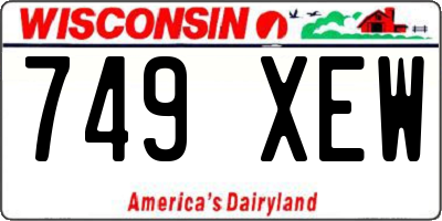 WI license plate 749XEW