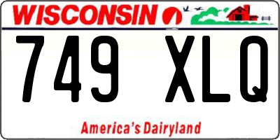 WI license plate 749XLQ