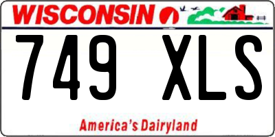WI license plate 749XLS