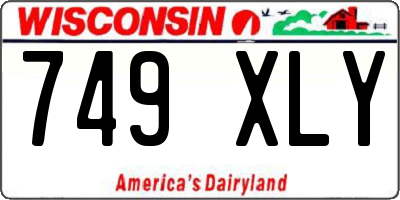 WI license plate 749XLY