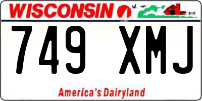 WI license plate 749XMJ