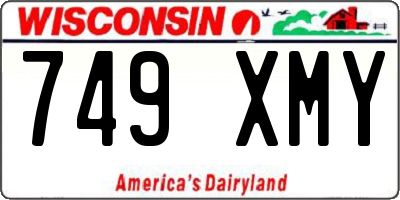 WI license plate 749XMY