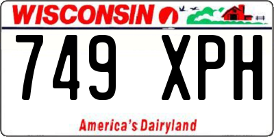WI license plate 749XPH