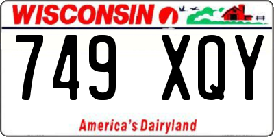 WI license plate 749XQY