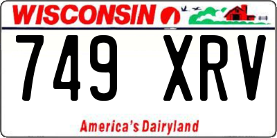 WI license plate 749XRV