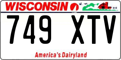 WI license plate 749XTV