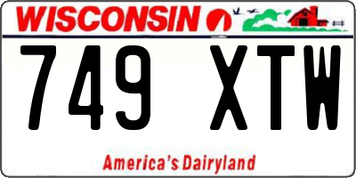 WI license plate 749XTW