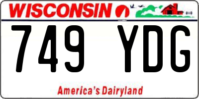 WI license plate 749YDG