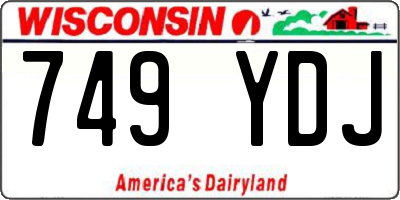 WI license plate 749YDJ