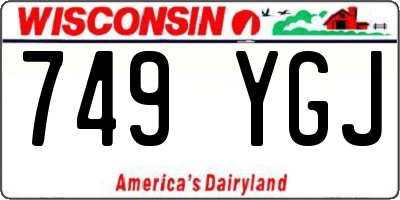WI license plate 749YGJ