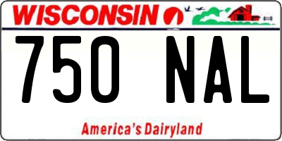 WI license plate 750NAL