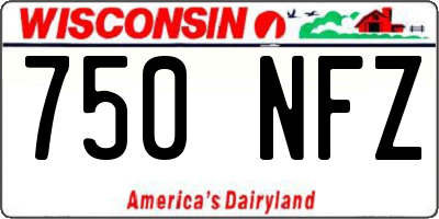 WI license plate 750NFZ