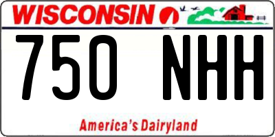 WI license plate 750NHH