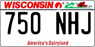WI license plate 750NHJ