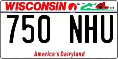 WI license plate 750NHU