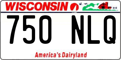 WI license plate 750NLQ