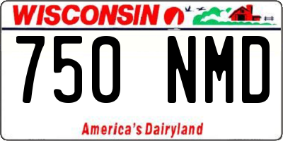 WI license plate 750NMD