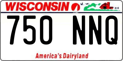 WI license plate 750NNQ