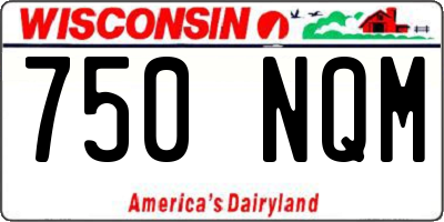 WI license plate 750NQM