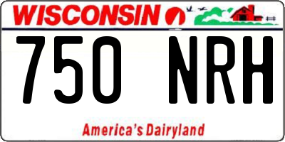 WI license plate 750NRH