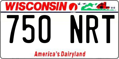 WI license plate 750NRT