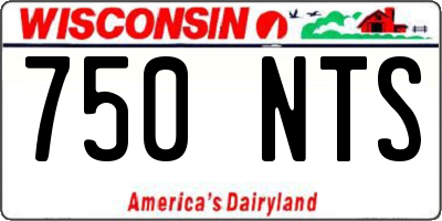 WI license plate 750NTS