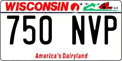 WI license plate 750NVP