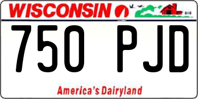 WI license plate 750PJD
