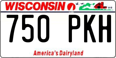 WI license plate 750PKH