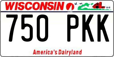 WI license plate 750PKK