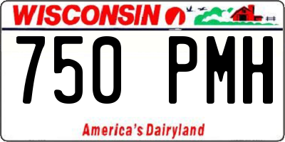 WI license plate 750PMH
