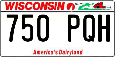 WI license plate 750PQH