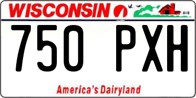 WI license plate 750PXH