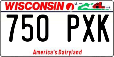 WI license plate 750PXK