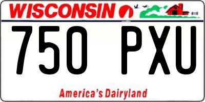 WI license plate 750PXU
