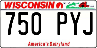 WI license plate 750PYJ