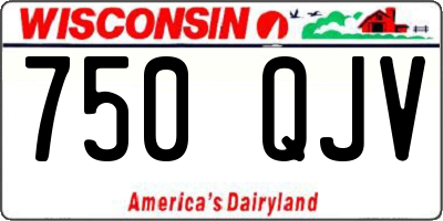 WI license plate 750QJV