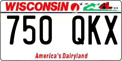 WI license plate 750QKX