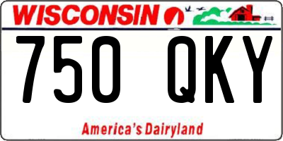 WI license plate 750QKY