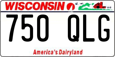 WI license plate 750QLG