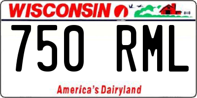 WI license plate 750RML