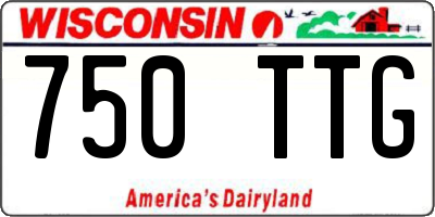 WI license plate 750TTG
