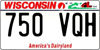 WI license plate 750VQH